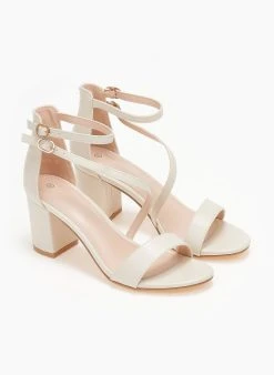 The Fashion Project Πέδιλα με μπαρέτα διπλή - Μπεζ -The Fashion Project κατάστημα pedila me lokso desimo 110723 tgy0