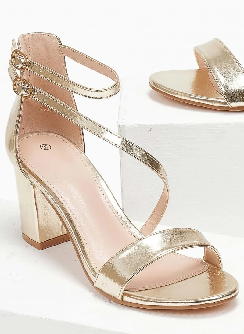 The Fashion Project Πέδιλα με μπαρέτα διπλή - Χρυσό 4 The Fashion Project Πέδιλα με μπαρέτα διπλή - Χρυσό - Image 4