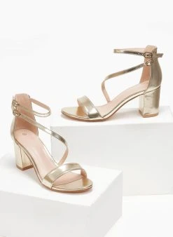 The Fashion Project Πέδιλα με μπαρέτα διπλή - Χρυσό 6 The Fashion Project Πέδιλα με μπαρέτα διπλή - Χρυσό -The Fashion Project κατάστημα pedila me lokso desimo 110724 f077