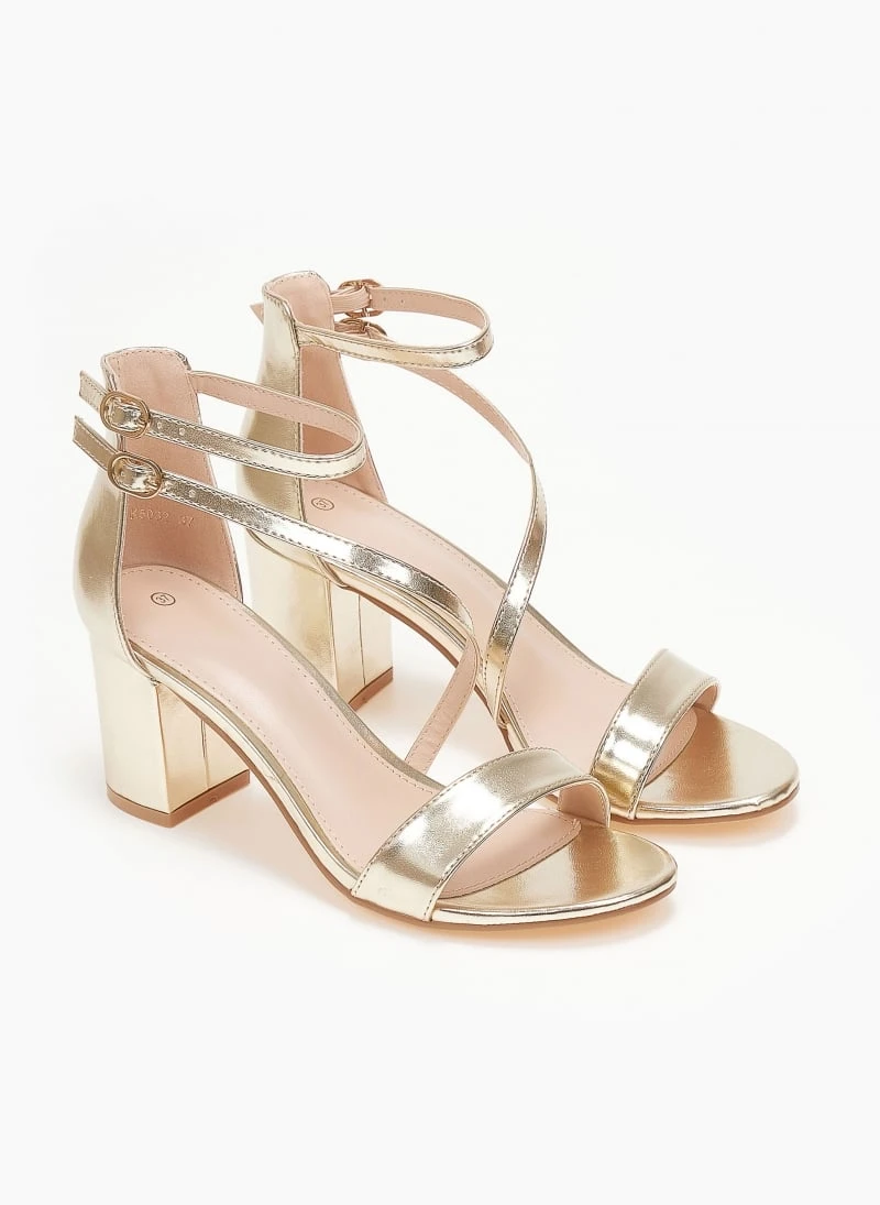 The Fashion Project Πέδιλα με μπαρέτα διπλή - Χρυσό 2 The Fashion Project Πέδιλα με μπαρέτα διπλή - Χρυσό - Image 2