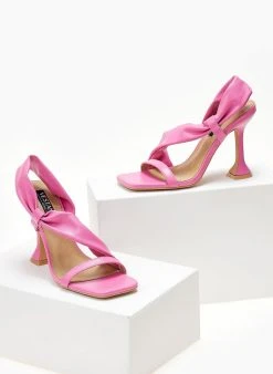 The Fashion Project Πέδιλα με μαλακή λοξή φάσα - Φούξια -The Fashion Project κατάστημα pedila me malaki loksi fasa 104654 2642