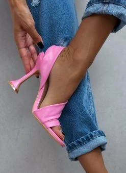 The Fashion Project Πέδιλα με μαλακή λοξή φάσα - Φούξια -The Fashion Project κατάστημα pedila me malaki loksi fasa 104654 vz9r