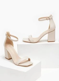 The Fashion Project Πέδιλα με μπαρέτα - Μπεζ -The Fashion Project κατάστημα pedila me mpareta 110562 bor8