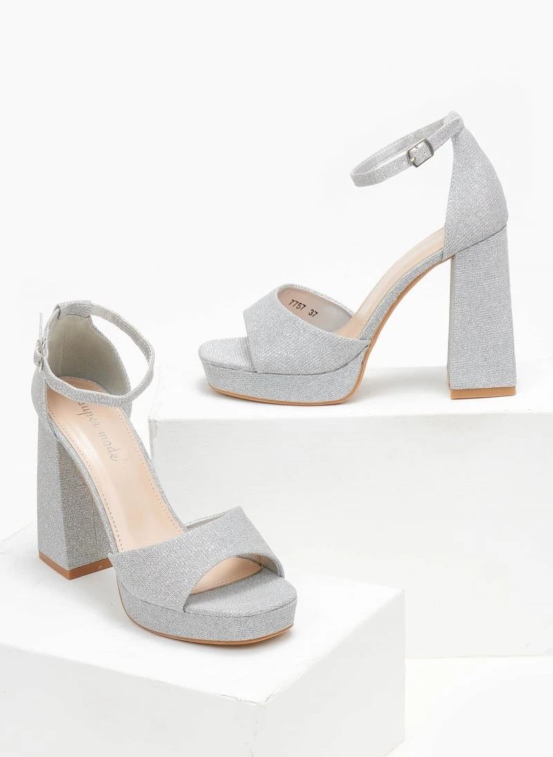 The Fashion Project Πέδιλα με φιάπα από ύφασμα Glitter - Ασημί 5 The Fashion Project Πέδιλα με φιάπα από ύφασμα Glitter - Ασημί - Image 5