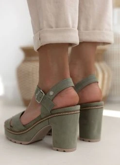 Πέδιλα με μπαρέτα Crossover Refresh 170695 - Χακί -The Fashion Project κατάστημα pedila me mpareta crossover refresh 170695 110323 kw2f