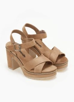 Πέδιλα με μπαρέτα Crossover Refresh 170695 - Τάουπε -The Fashion Project κατάστημα pedila me mpareta crossover refresh 170695 110466 b7jc