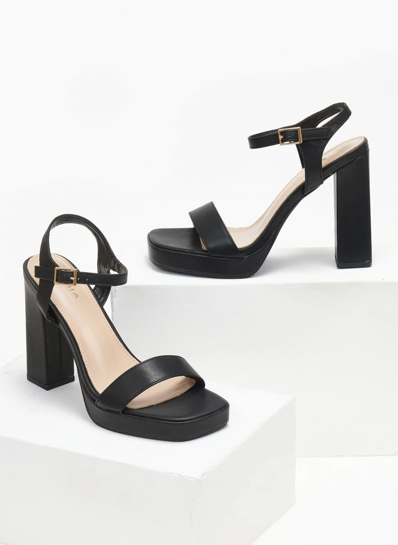 The Fashion Project Πέδιλα με μπαρέτα και φιάπα - Μαύρο 2 The Fashion Project Πέδιλα με μπαρέτα και φιάπα - Μαύρο - Image 2