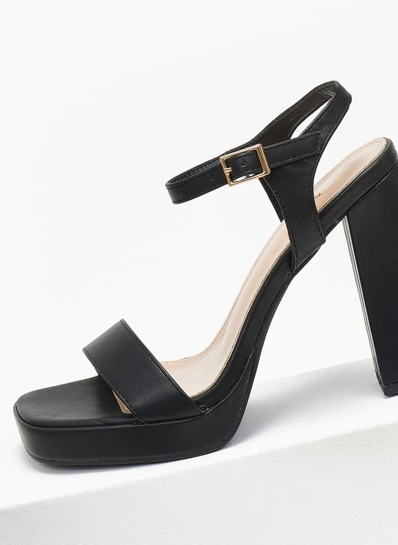 The Fashion Project Πέδιλα με μπαρέτα και φιάπα - Μαύρο 4 The Fashion Project Πέδιλα με μπαρέτα και φιάπα - Μαύρο - Image 4