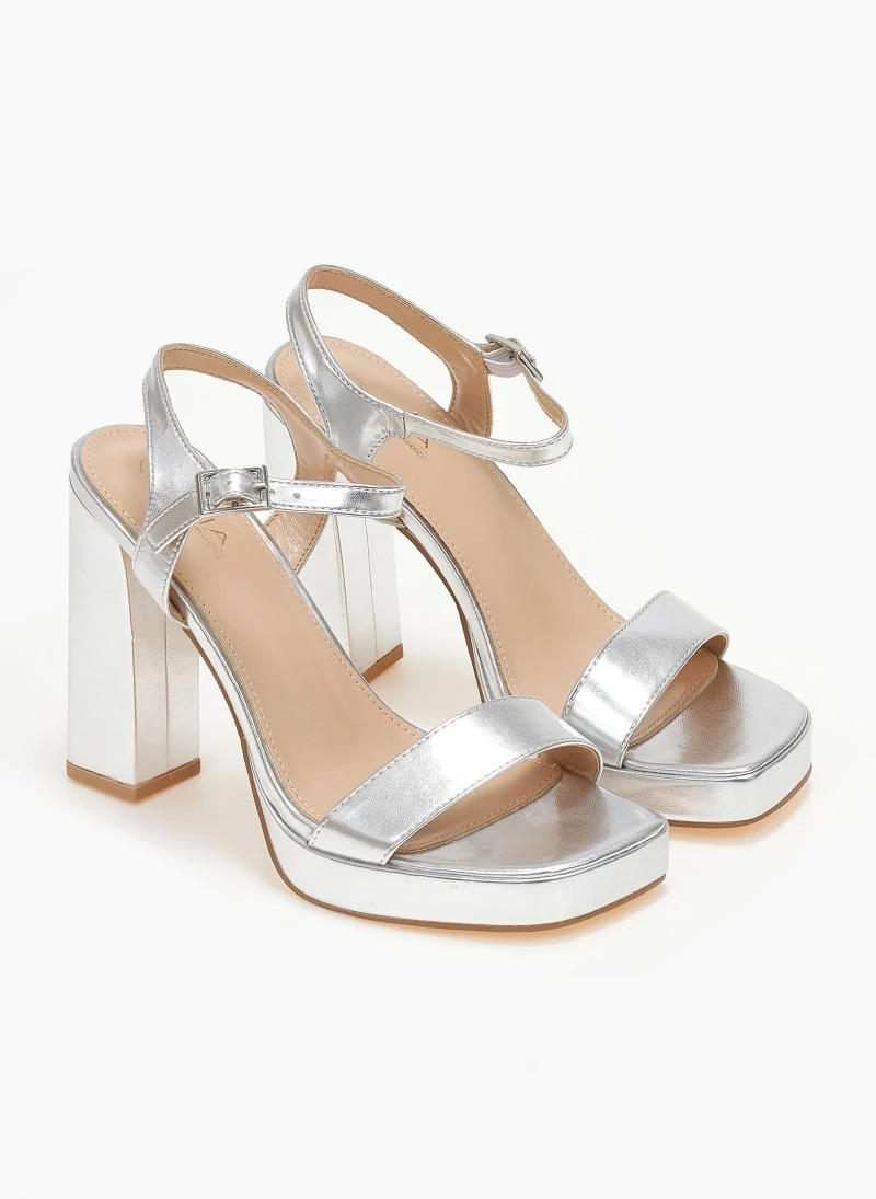 The Fashion Project Πέδιλα με μπαρέτα και φιάπα - Ασημί 2 The Fashion Project Πέδιλα με μπαρέτα και φιάπα - Ασημί - Image 2