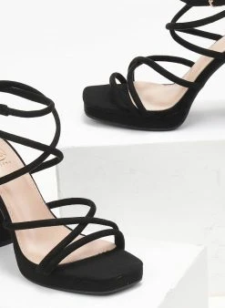 The Fashion Project Πέδιλα με μπαρέτα και φιάπα - Μαύρο -The Fashion Project κατάστημα pedila me mpareta kai fiapa 111687 a4pp