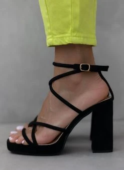 The Fashion Project Πέδιλα με μπαρέτα και φιάπα - Μαύρο -The Fashion Project κατάστημα pedila me mpareta kai fiapa 111687 ak0g