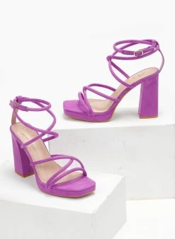 The Fashion Project Πέδιλα με μπαρέτα και φιάπα - Μωβ ανοιχτό -The Fashion Project κατάστημα pedila me mpareta kai fiapa 111688 jntw