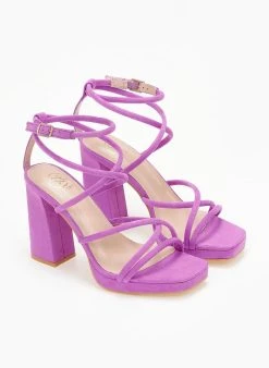 The Fashion Project Πέδιλα με μπαρέτα και φιάπα - Μωβ ανοιχτό -The Fashion Project κατάστημα pedila me mpareta kai fiapa 111688 s524