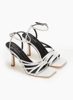 The Fashion Project Πέδιλα με μπαρέτα και λεπτά λουράκια - Λευκό -The Fashion Project κατάστημα pedila me mpareta kai lepta lourakia 111033 7d1x