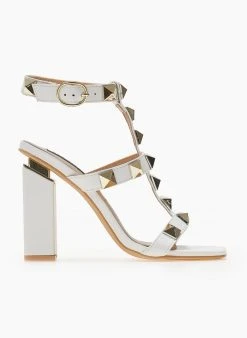 The Fashion Project Πέδιλα με μπαρέτα και μεταλλικά τρουκς - Λευκό 13 The Fashion Project Πέδιλα με μπαρέτα και μεταλλικά τρουκς - Λευκό -The Fashion Project κατάστημα pedila me mpareta kai metallika trouks 104641 98st