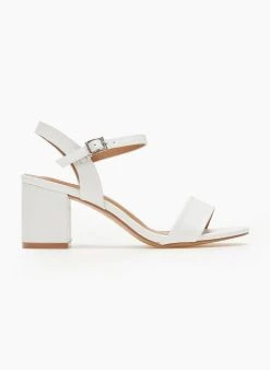 The Fashion Project Πέδιλα με μπαρέτα και Pattern - Λευκό