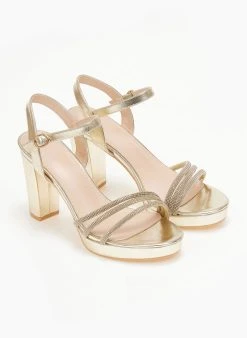 The Fashion Project Πέδιλα με μπαρέτα και στρας - Χρυσό 7 The Fashion Project Πέδιλα με μπαρέτα και στρας - Χρυσό -The Fashion Project κατάστημα pedila me mpareta kai strass 110585 zax8