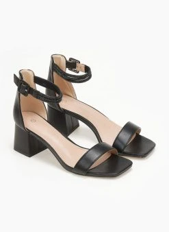 The Fashion Project Πέδιλα με μπαρέτα και στρας - Μαύρο -The Fashion Project κατάστημα pedila me mpareta kai strass 110705 5wu5
