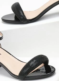 The Fashion Project Πέδιλα με μπαρέτα και στρας φάσα - Μαύρο 12 The Fashion Project Πέδιλα με μπαρέτα και στρας φάσα - Μαύρο -The Fashion Project κατάστημα pedila me mpareta kai strass fasa 110696 7kax