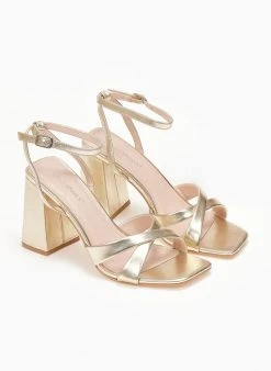 The Fashion Project Πέδιλα με μπαρέτα και χιαστί λουράκια - Χρυσό 7 The Fashion Project Πέδιλα με μπαρέτα και χιαστί λουράκια - Χρυσό -The Fashion Project κατάστημα pedila me mpareta kai xiasti lourakia 111246 vjfv