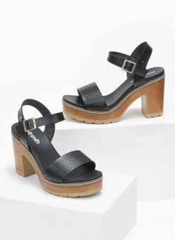 Πέδιλα με μπαρέτα Refresh 170777 - Μαύρο -The Fashion Project κατάστημα pedila me mpareta refresh 170777 110202 1nhv