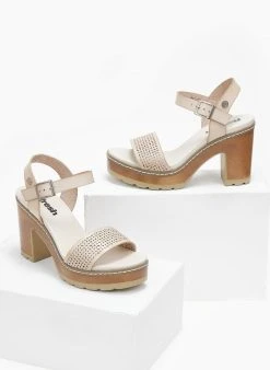 Πέδιλα με μπαρέτα Refresh 170777 - Μπεζ -The Fashion Project κατάστημα pedila me mpareta refresh 170777 110203 cmy5