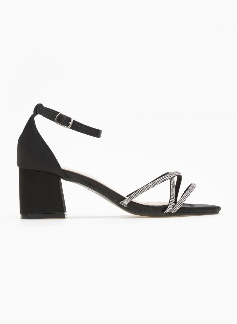 The Fashion Project Πέδιλα με μπαρέτα σατέν - Μαύρο 2 The Fashion Project Πέδιλα με μπαρέτα σατέν - Μαύρο - Image 2