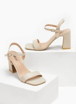 The Fashion Project Πέδιλα με μπαρέτα σε καρέ γραμμή - Μπεζ 9 The Fashion Project Πέδιλα με μπαρέτα σε καρέ γραμμή - Μπεζ -The Fashion Project κατάστημα pedila me mpareta se kare grammi 110657 svgo