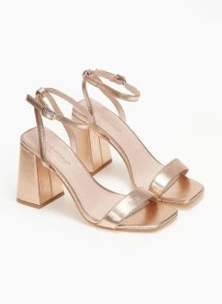 The Fashion Project Πέδιλα με μπαρέτα σε καρέ γραμμή - Χαλκός 7 The Fashion Project Πέδιλα με μπαρέτα σε καρέ γραμμή - Χαλκός -The Fashion Project κατάστημα pedila me mpareta se kare grammi 111225 31op