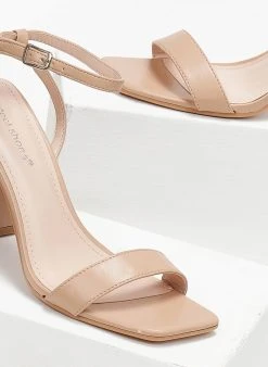 The Fashion Project Πέδιλα με μπαρέτα σε καρέ γραμμή - Τάουπε -The Fashion Project κατάστημα pedila me mpareta se kare grammi 111226 e37e