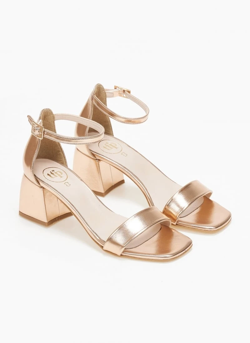 Πέδιλα με μπαρέτα σε μεταλλικά χρώματα Tfp - Χαλκός 4 Πέδιλα με μπαρέτα σε μεταλλικά χρώματα Tfp - Χαλκός - Image 4