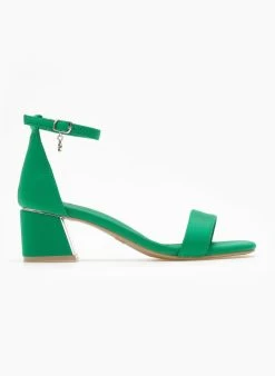 Xti Footwear Πέδιλα με μπαρέτα υφασμάτινα Xti 140937 - Πράσινο