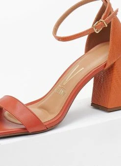 Πέδιλα με μπαρέτα και Pattern Vizzano 6464.102 - Κεραμιδί -The Fashion Project κατάστημα pedila me pattern sto takouni vizzano 6464102 106424 1k00