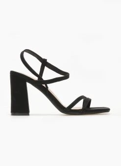 The Fashion Project Πέδιλα με περαστό λουράκι - Μαύρο