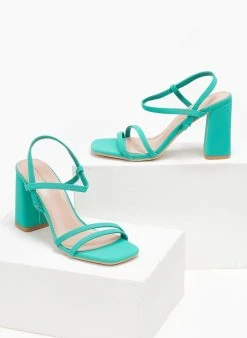 The Fashion Project Πέδιλα με περαστό λουράκι - Μέντα -The Fashion Project κατάστημα pedila me perasto louraki 111196 fh5p