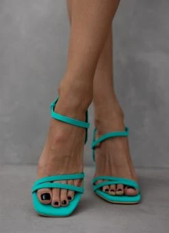 The Fashion Project Πέδιλα με περαστό λουράκι - Μέντα -The Fashion Project κατάστημα pedila me perasto louraki 111196 tr00