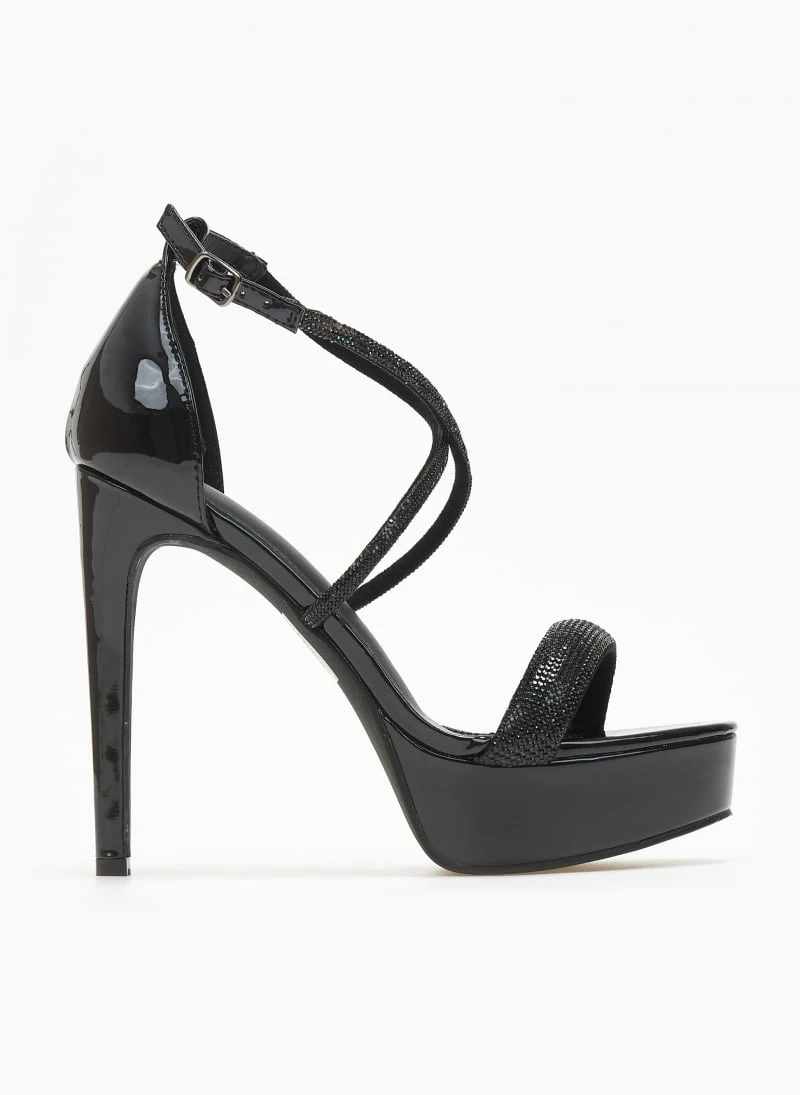 The Fashion Project Πέδιλα με στρας και φιάπα - Μαύρο 2 The Fashion Project Πέδιλα με στρας και φιάπα - Μαύρο - Image 2