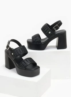 WALK ME Πέδιλα με σχέδιο ψάθα Xti 141256 - Μαύρο 11 WALK ME Πέδιλα με σχέδιο ψάθα Xti 141256 - Μαύρο -The Fashion Project κατάστημα pedila me sxedio psatha xti 141256 110484 6djs