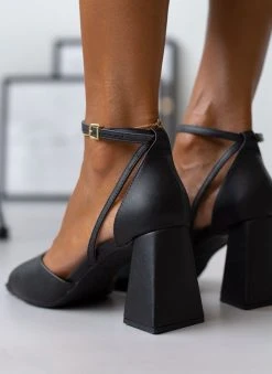 Πέδιλα με μπαρέτα Vizzano 6464.106 - Μαύρο -The Fashion Project κατάστημα pedila me takouni kampana vizzano 6464106 106431 hgjr