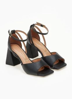 Πέδιλα με μπαρέτα Vizzano 6464.106 - Μαύρο -The Fashion Project κατάστημα pedila me takouni kampana vizzano 6464106 106431 tgl8