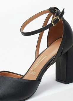 Πέδιλα με μπαρέτα Vizzano 6464.106 - Μαύρο -The Fashion Project κατάστημα pedila me takouni kampana vizzano 6464106 106431 yeuz