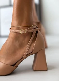 Πέδιλα με μπαρέτα Vizzano 6464.106 - Nude 10 Πέδιλα με μπαρέτα Vizzano 6464.106 - Nude -The Fashion Project κατάστημα pedila me takouni kampana vizzano 6464106 106432 efkb