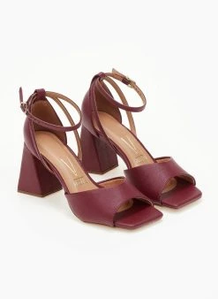 Πέδιλα με μπαρέτα Vizzano 6464.106 - Μπορντό -The Fashion Project κατάστημα pedila me takouni kampana vizzano 6464106 106434 gv4t