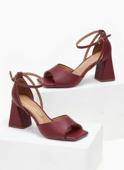 Πέδιλα με μπαρέτα Vizzano 6464.106 - Μπορντό -The Fashion Project κατάστημα pedila me takouni kampana vizzano 6464106 106434 kik5