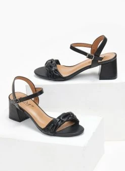 The Fashion Project Πέδιλα με χαμηλό τακούνι - Μαύρο -The Fashion Project κατάστημα pedila me xamilo takouni 111396 9zbk