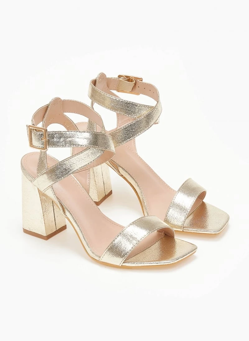 The Fashion Project Πέδιλα με χιαστί φάσες - Χρυσό 4 The Fashion Project Πέδιλα με χιαστί φάσες - Χρυσό - Image 4