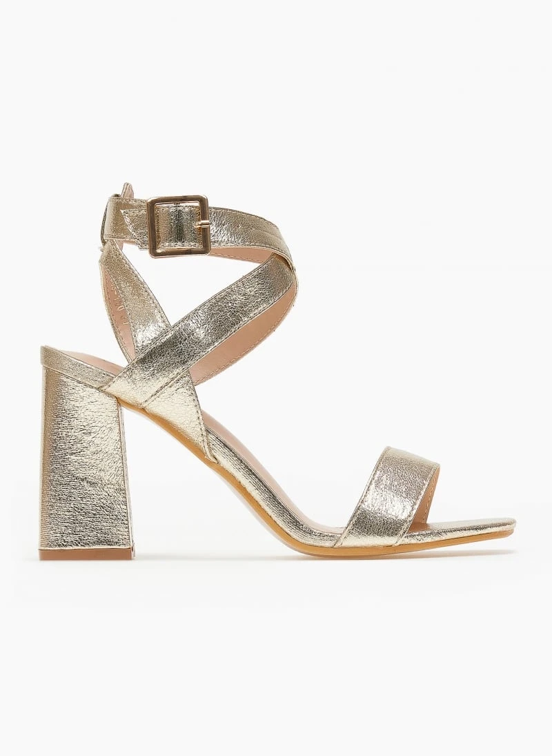 The Fashion Project Πέδιλα με χιαστί φάσες - Χρυσό 1 The Fashion Project Πέδιλα με χιαστί φάσες - Χρυσό