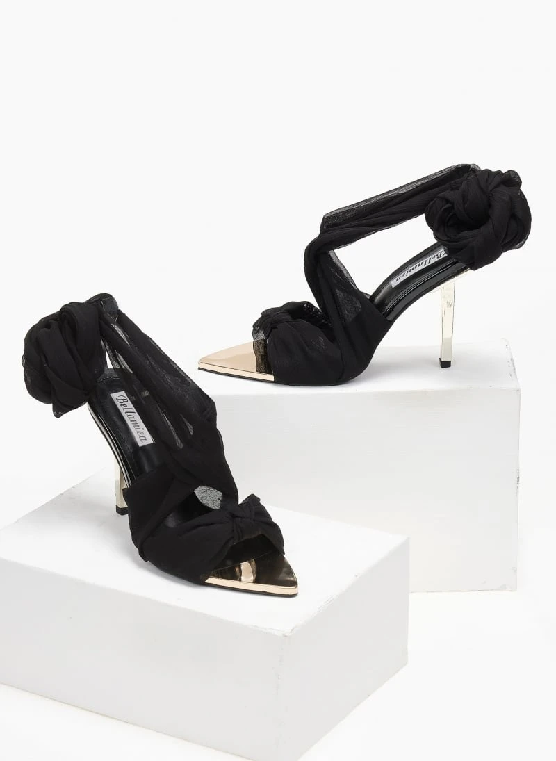 The Fashion Project Πέδιλα Lace Up - Μαύρο 4 The Fashion Project Πέδιλα Lace Up - Μαύρο - Image 4