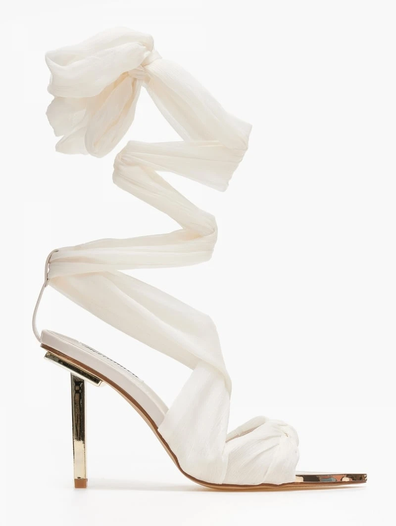 The Fashion Project Πέδιλα Lace Up - Ζαχαρί 1 The Fashion Project Πέδιλα Lace Up - Ζαχαρί