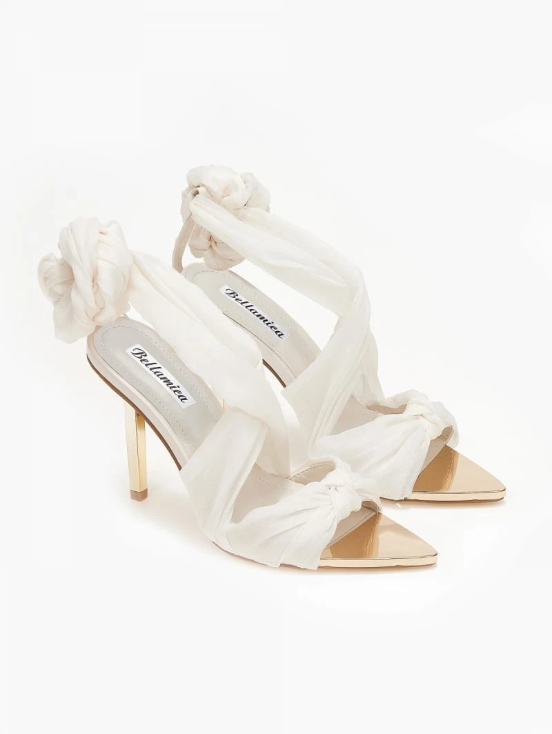 The Fashion Project Πέδιλα Lace Up - Ζαχαρί 4 The Fashion Project Πέδιλα Lace Up - Ζαχαρί - Image 4